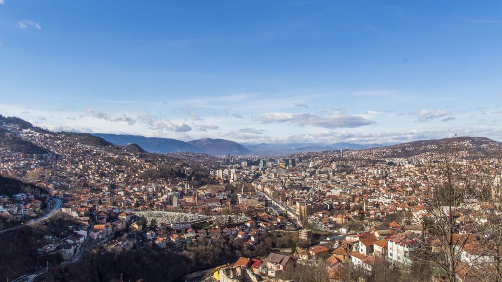 Sarajevo - het witte fort - bijela tabija