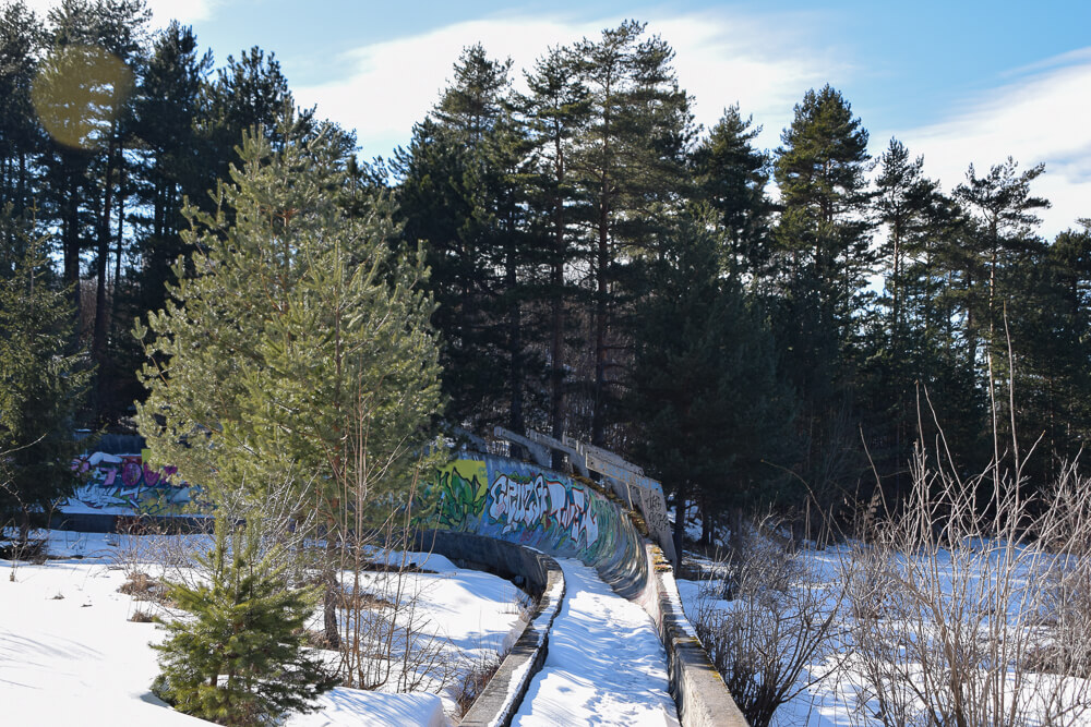 hike trebevic winter bobslee